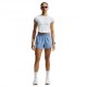 Nike Pantaloncini Running Tempo Run Work Blu Argento Donna