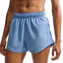 Nike Pantaloncini Running Tempo Run Work Blu Argento Donna