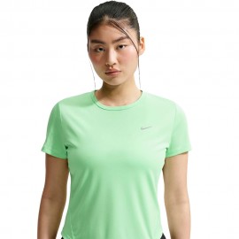 Nike T-shirt RunningTempo Run Illusion Verde Argento Donna