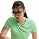 Nike T-shirt RunningTempo Run Illusion Verde Argento Donna