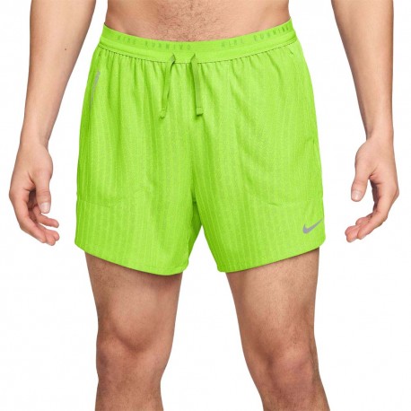 Nike Pantaloncini Running Aero-Fit 5" Bf Volt Argento Uomo