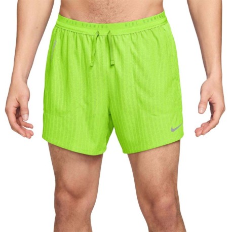 Nike Pantaloncini Running Aero-Fit 5" Bf Volt Argento Uomo