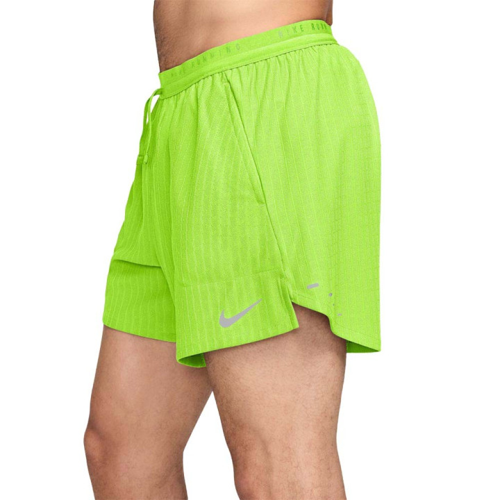 Nike Pantaloncini Running Aero-Fit 5" Bf Volt Argento Uomo