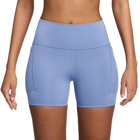 Nike Pantaloncini Running Tight Swift Hr 4" Azzurro Donna