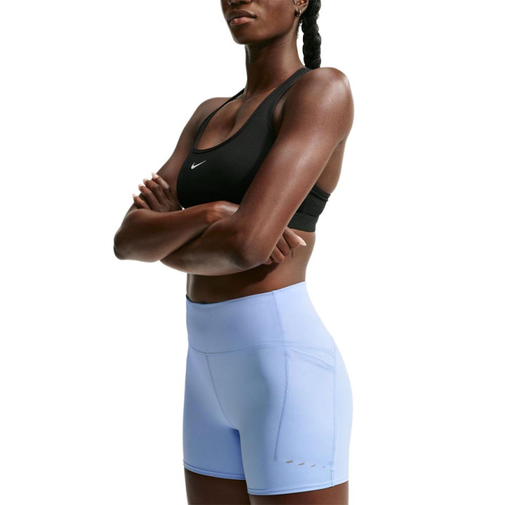 Nike Pantaloncini Running Tight Swift Hr 4" Azzurro Donna