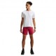 Nike Pantaloncini Running Stride 5" Bf Rosso Argento Uomo