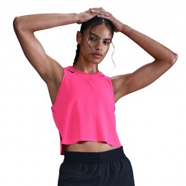 Crop Canotta Running Aeroswift Hyper rosa nero