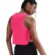 Nike Crop Canotta Running Aeroswift Hyper Rosa Nero Donna