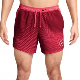 Nike Pantaloncini Running Stride 5" Unstp Fusion Red Uomo