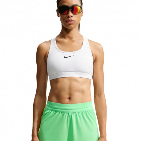 Nike Pantaloncini Running Swift 2In1 Verde Argento Donna
