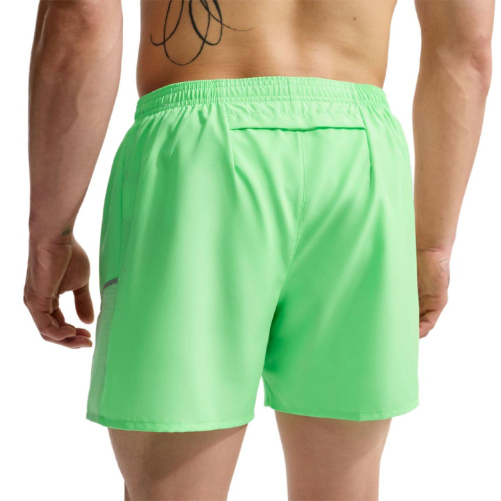 Nike Pantaloncini Running Miler 5" Df Verde Argento Uomo