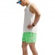 Nike Pantaloncini Running Miler 5" Df Verde Argento Uomo