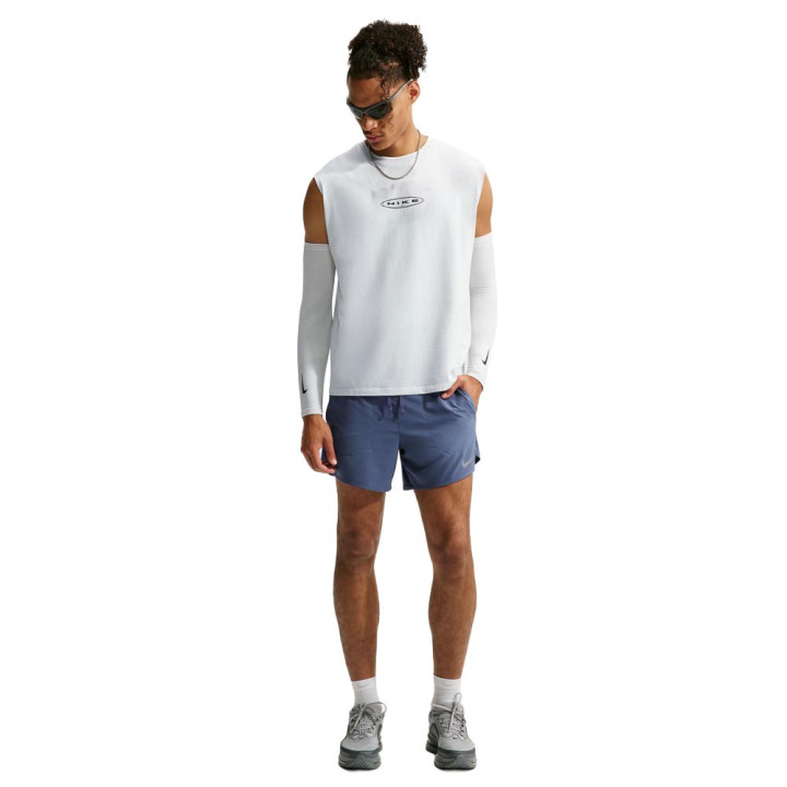 Nike Pantaloncini Running Stride 5" Bf Blu Argento Uomo