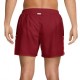 Nike Pantaloncini Running Miler 5" Df Rosso Grigio Uomo