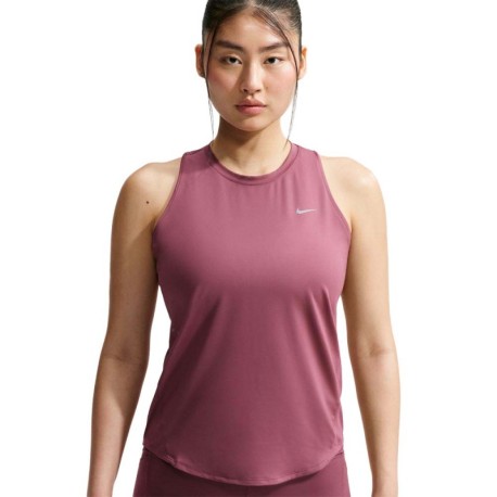 Nike Canotta Df Swift Standard Rosa Smoke Argento Donna