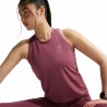 Nike Canotta Df Swift Standard Rosa Smoke Argento Donna