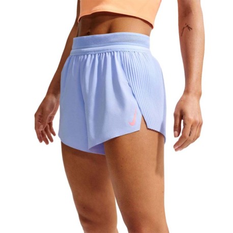 Nike Pantaloncini Running Aeroswift Adv 3" Lilla Donna