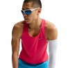 Nike Canotta Running Df Fast Fusion Rosso Argento Uomo