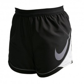 Nike Pantaloncini Running Swoosh Run Nero Bianco Donna