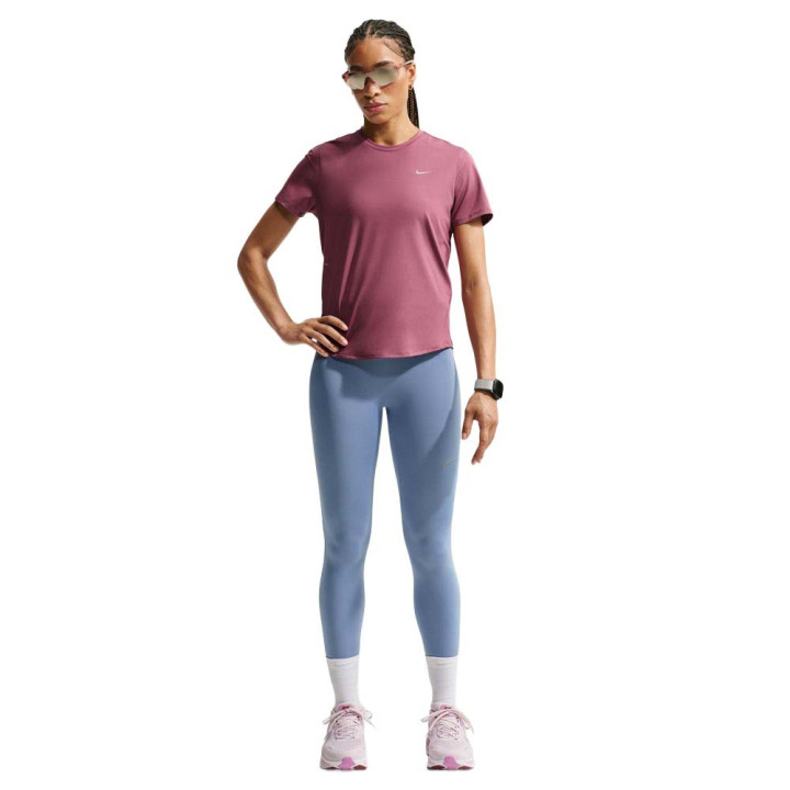 Nike Maglia Running Df Swift Rosa Smoke Argento Donna