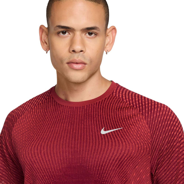 Nike Maglia Running Aero-Fit Stride Rosso Grigio Uomo