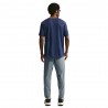 Nike T-shirt Running Miler Midnight Navy Argento Uomo