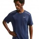 Nike T-shirt Running Miler Midnight Navy Argento Uomo
