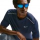 Nike T-shirt Running Miler Midnight Navy Argento Uomo