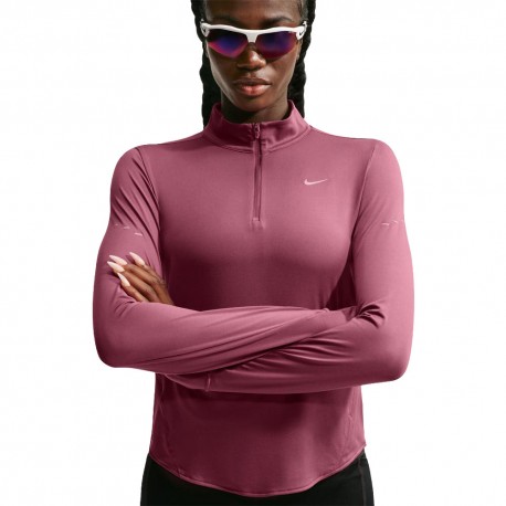 Nike T-Maglia Running Swift Rosa Smoke Argento Donna