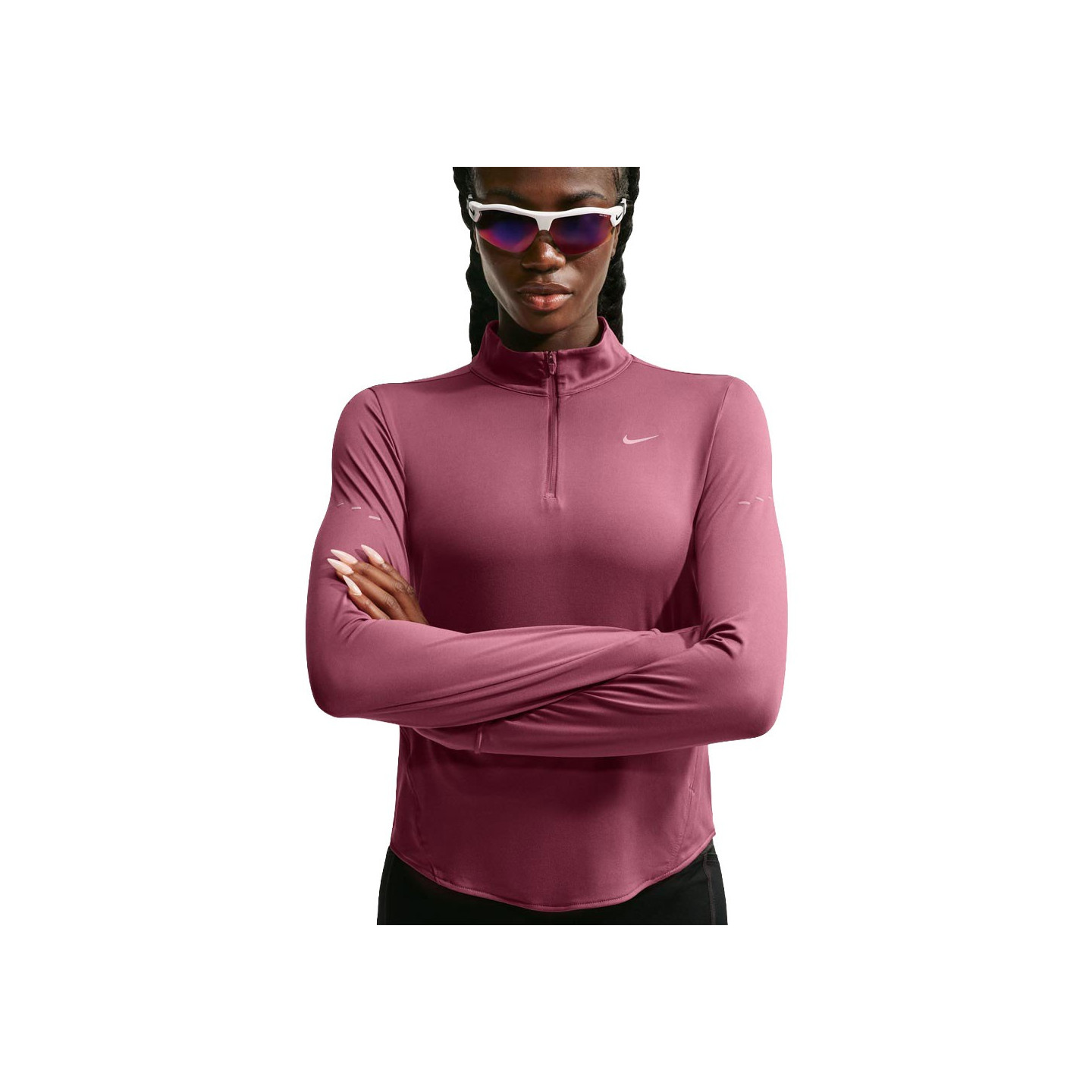Nike Donna Rosa Swift - Top Da Pista - Taglia 36 - Jersey Di Cotone - Immagine 2
