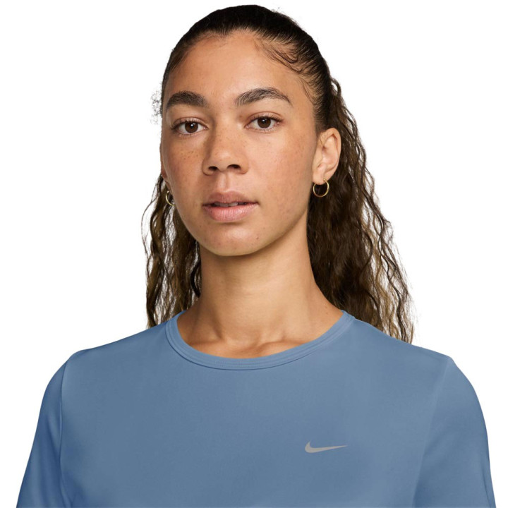 Nike T-shirt RunningTempo Run Work Blu Argento Donna