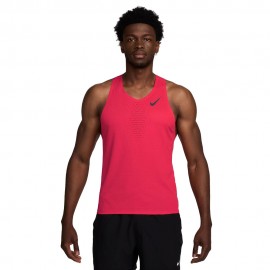 Nike Canotta Aeroswift Adv Fusion Rosso Nero Uomo