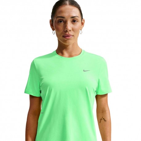 Nike T-shirt Running Swift Df Verde Grigio Donna