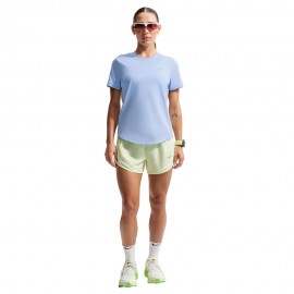 Nike T-shirt Running Swift Df Blu Argento Donna