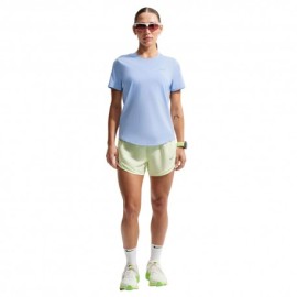 Nike T-shirt Running Swift Df Blu Argento Donna