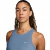 Nike Canotta Tempo Run Work Blu Argento Donna