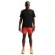 Nike T-shirt Running Miler Nero Argento Uomo