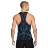Nike Canotta Areoswift Aop Nero Bianco Uomo