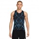 Nike Canotta Areoswift Aop Nero Bianco Uomo