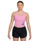 Nike Canotta Swoosh Run Rosa Rise Donna