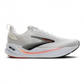 Brooks Ghost Max 4 Bianco Nero Rosso - Scarpe Running Uomo