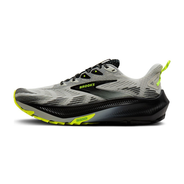 Brooks Ghost Trail Grigio Nero Nightlife - Scarpe Trail Running Uomo