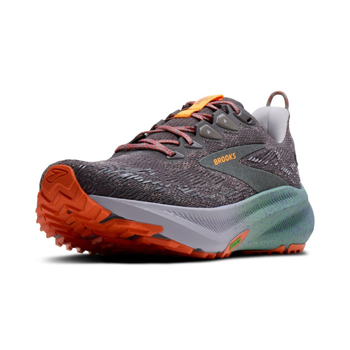 Brooks Ghost Trail Shark Jade Arancio - Scarpe Trail Running Donna
