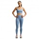 Nike Pro Seamless Reggiseno Sportivo Azzurro Donna
