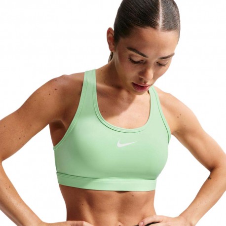 Nike Swoosh Reggiseno Sportivo Medium Support Giallo Donna S
