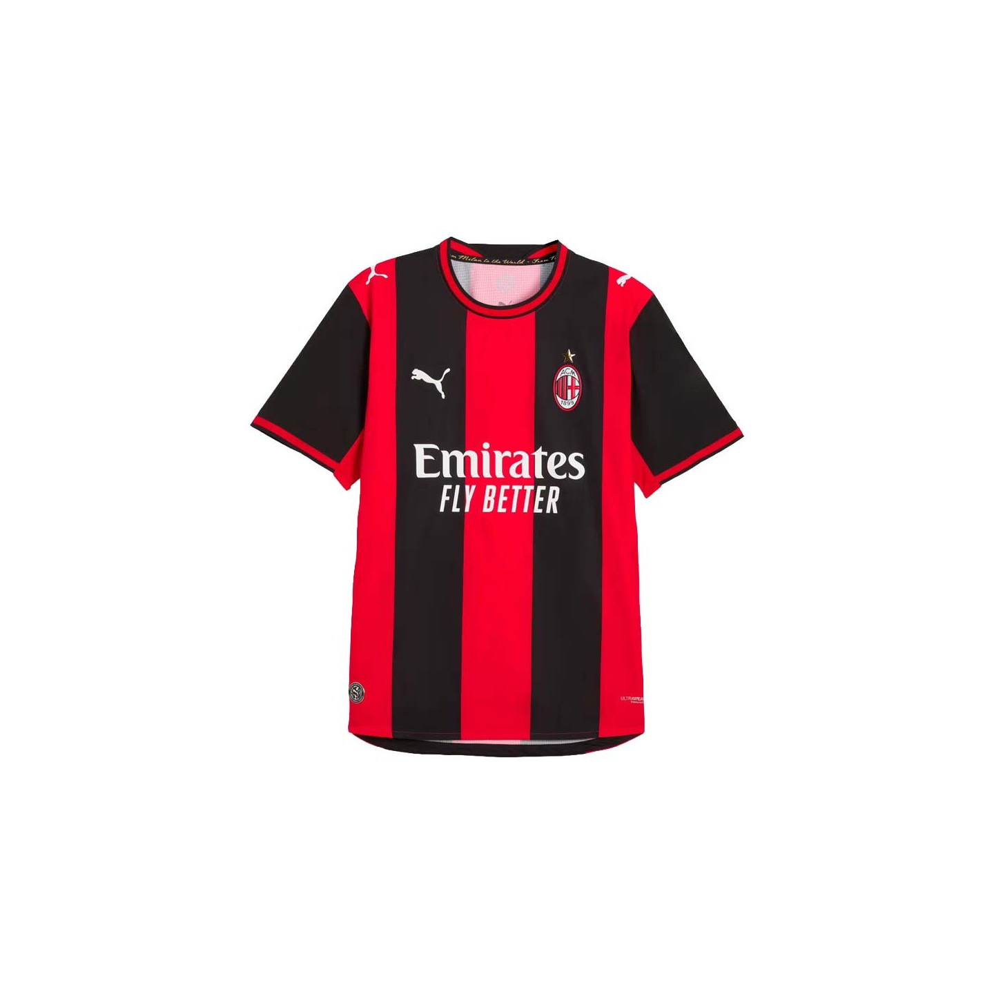 Puma Uomo Color Mix Milan Home 26-27 Authentic M - Maglia Calcio Ufficiale - Immagine 2