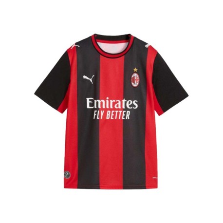 Puma Maglia Calcio Ac Milan Home Replica 26 27 Nero Rosso Bambino