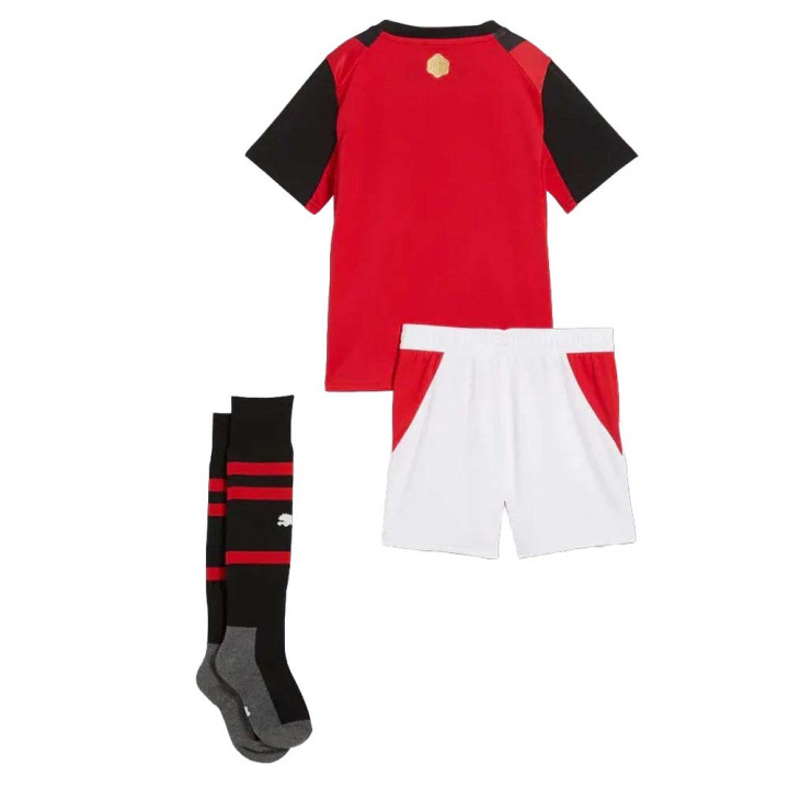 Puma Completo Calcio Neonato Ac Milan Home 26 27 Nero Rosso Uomo
