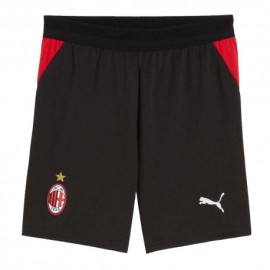 Puma Pantaloncini Calcio Ac Milan Home Replica 26 27 Nero Rosso Bambino