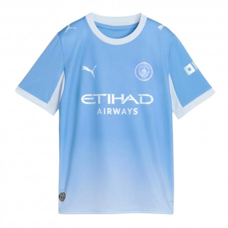 Puma Maglia Calcio Mcfc Home Replica 26 27 Azzurro Blu Bambino
